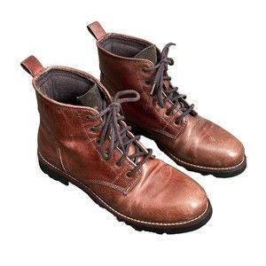 Cole Haan Keaton Lace Up Hiking Boot Womens 6.5 Waterproof Brown Chunky Sole